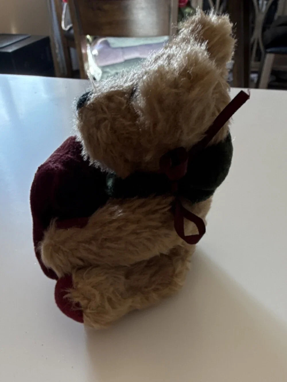Boyds‎ Bears Archive Series Handmade Christmas Plush Bear with Ho Ho Ho Pillow